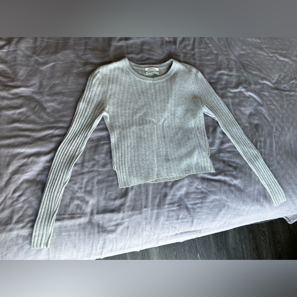 Babaton cropped long sleeve top